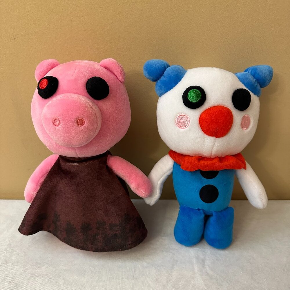 Roblox PIGGY 9" Piggy and Clowny Plush